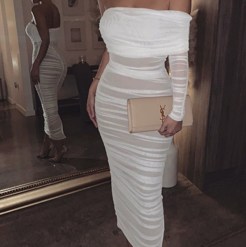 Jluxlabel ruched dress (Never Worn)